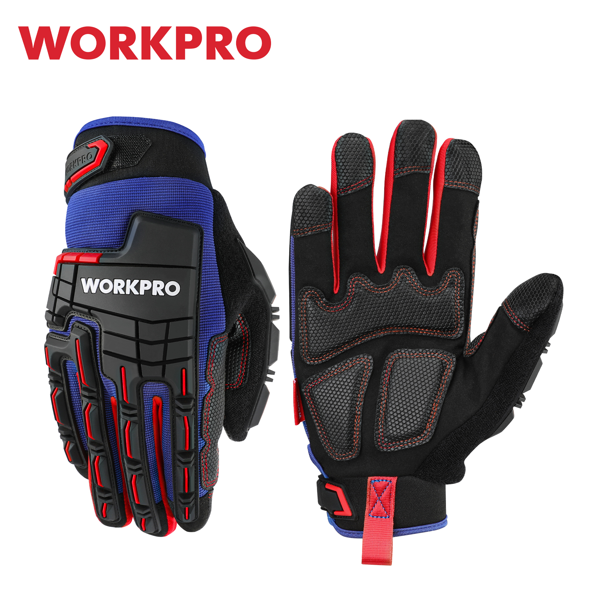 Work Glove Impact - WORKPRO Heavy-duty Work Gloves Touch Screen