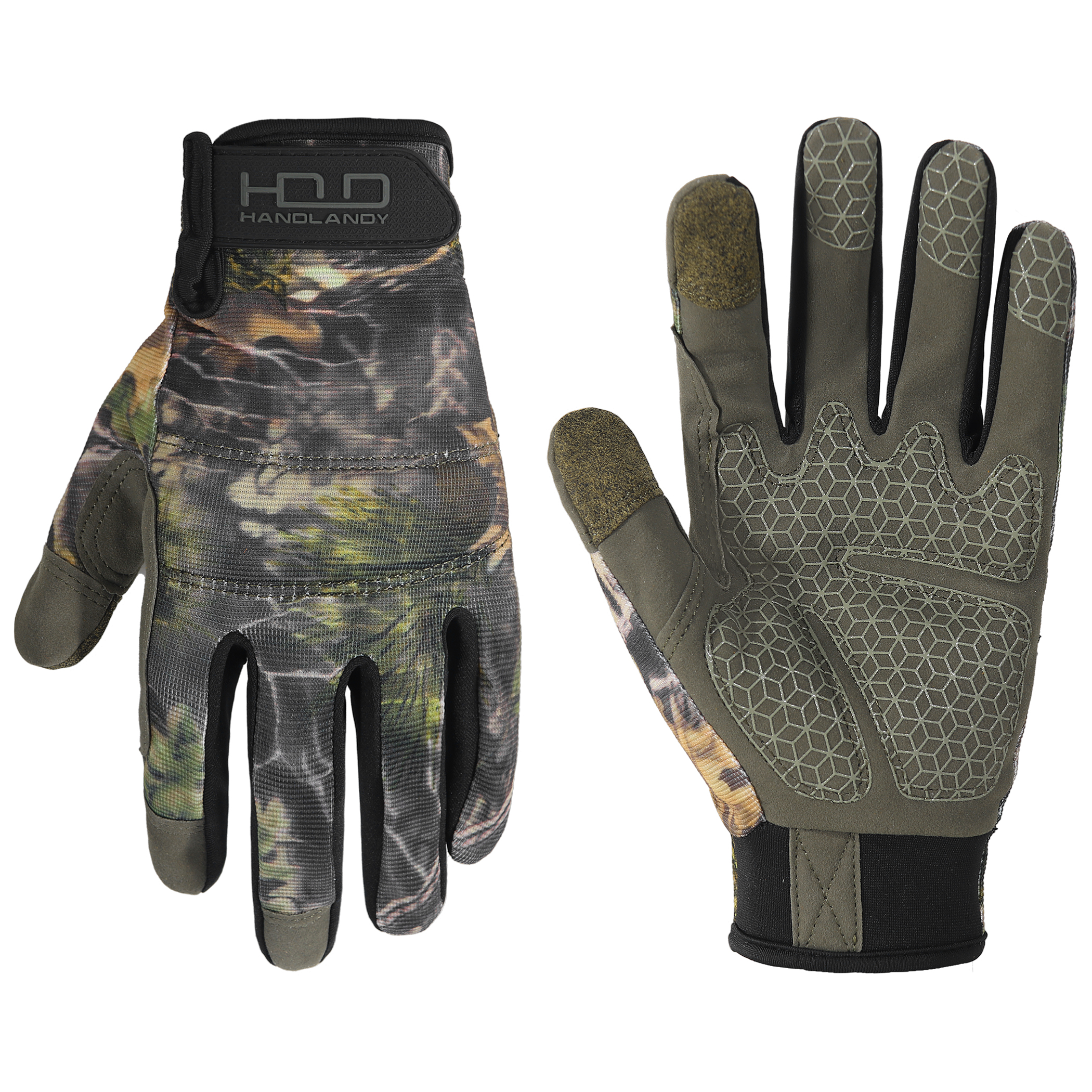 Work Glove Impact - Handlandy Stock Full Finger Camo Touchscreen