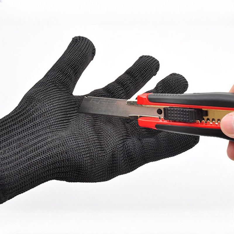 Cut Resistant Glove - 1 Pair Black Anti Cutting Gloves
