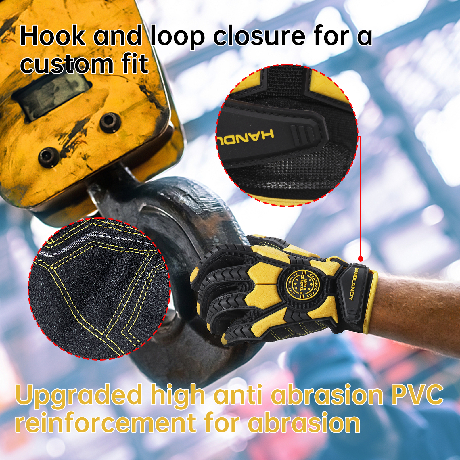 Heavy Duty Work Gloves, Cut 6  - مراجعة Work Glove Impact وسعره
