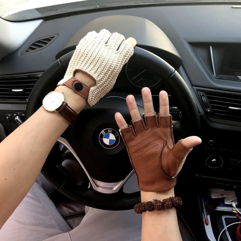 2025 New Men genuine leather g - مراجعة Leather Driving Glove وسعره