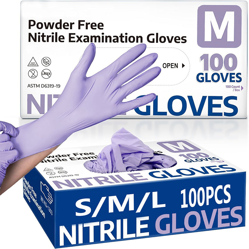 10/20/50/100PCS Purple Disposa - مراجعة Nitrile Mechanic Glove وسعره