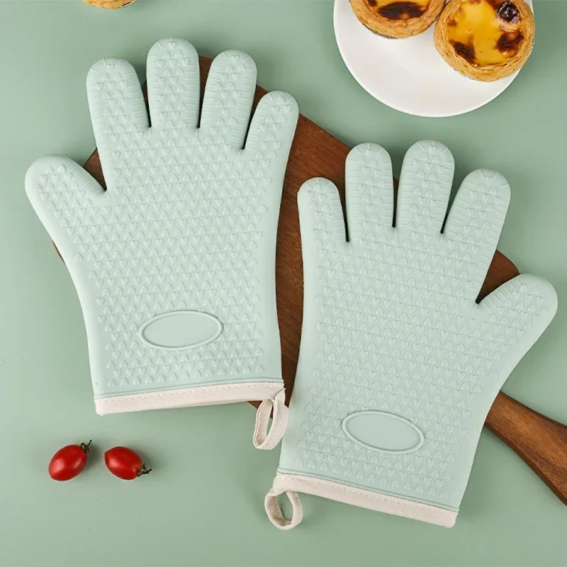 Barbecue Oven Gloves Anti-slip - مراجعة Oven Mitt Silicone وسعره