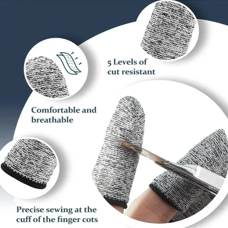 50PCS  Anti-Cut Finger Cots Pr - مراجعة Cut Resistant Glove وسعره