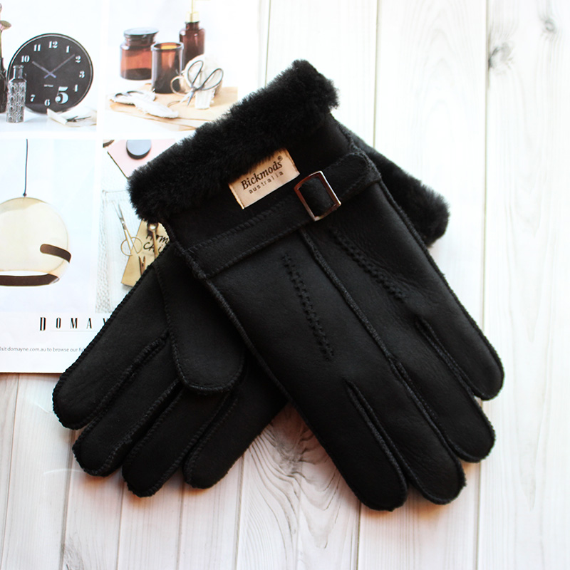 Sheepskin Fur Gloves Men's Thi - مراجعة Leather Driving Glove وسعره
