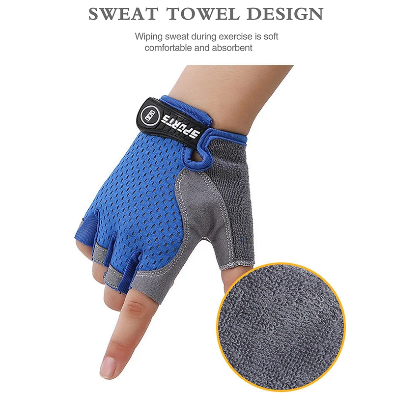 Kids Half Finger Sports Cyclin - مراجعة Cycling Glove Padded وسعره