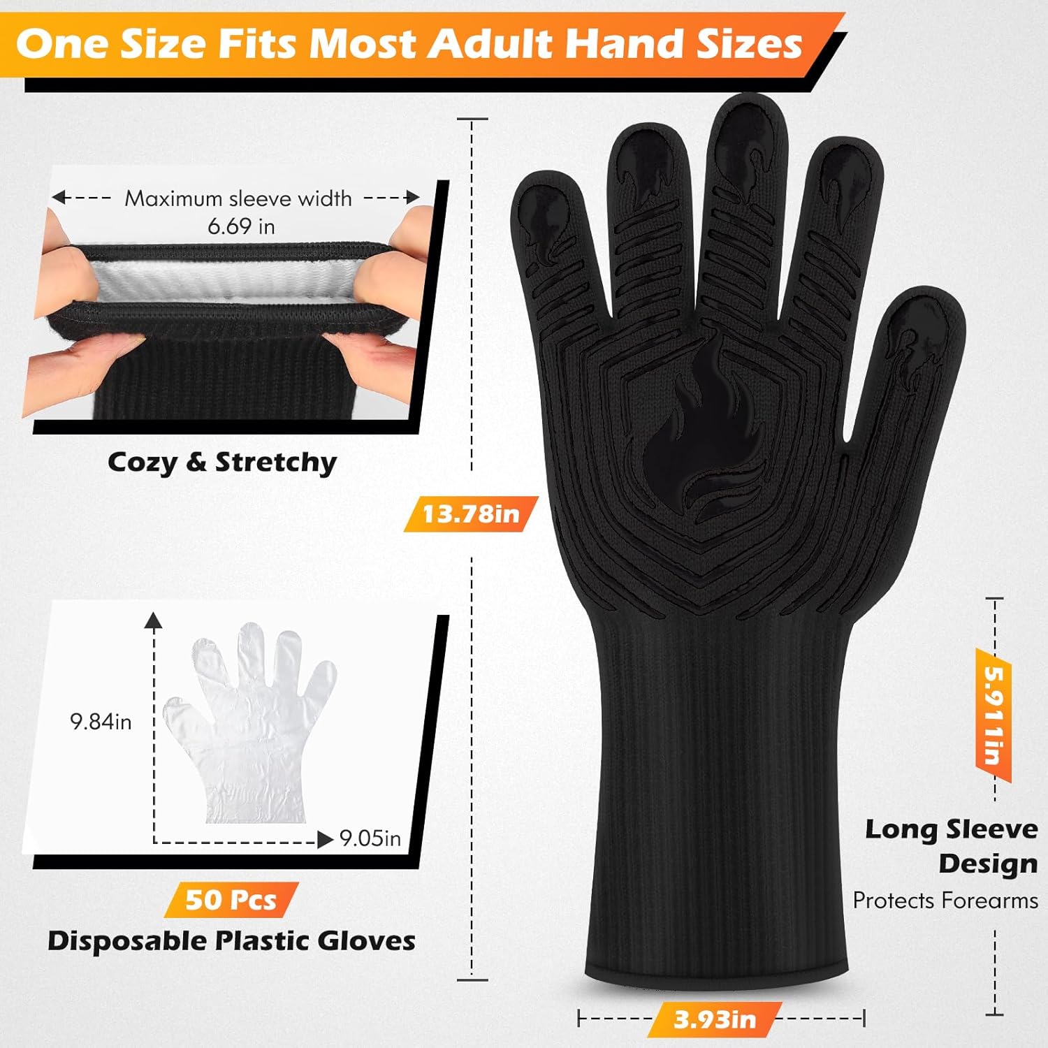 BBQ Gloves, 1472°F Heat Resist - مراجعة Heat Resistant Glove وسعره