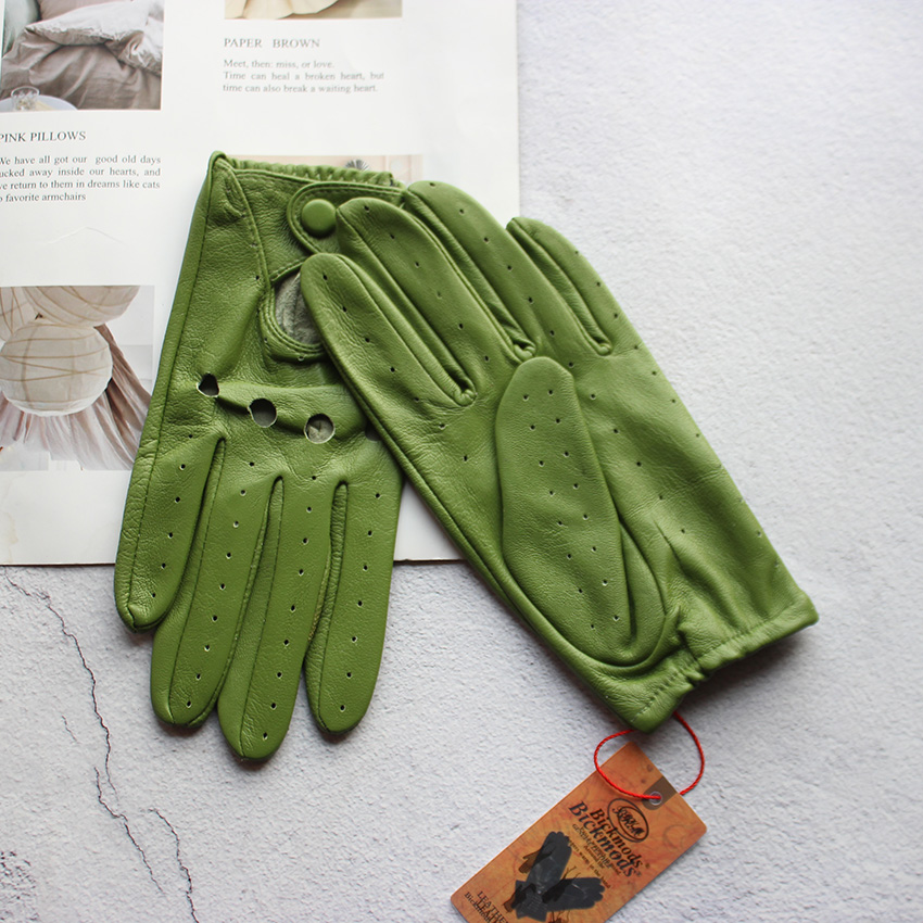 Women's Summer Full Finger Lea - مراجعة Leather Driving Glove وسعره