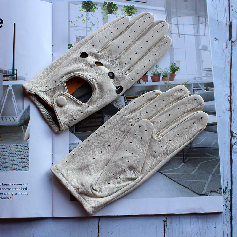 Women's Summer Full Finger Lea - مراجعة Leather Driving Glove وسعره