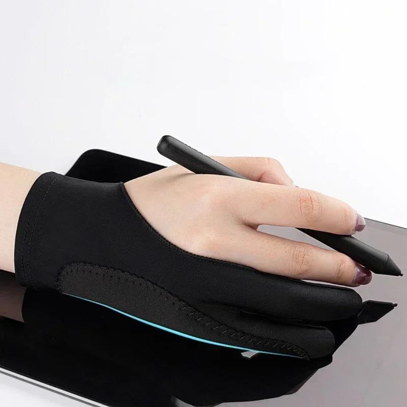 S/M/L Two-Finger Drawing Glove - مراجعة Touchscreen Glove Capacitive وسعره