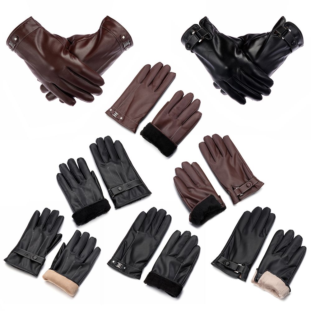 Men's Fleece Thermal Leather G - مراجعة Leather Driving Glove وسعره