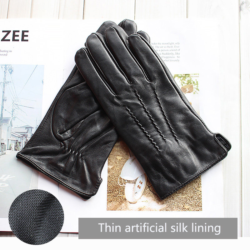 Autumn Thin Sheepskin Leather  - مراجعة Leather Driving Glove وسعره