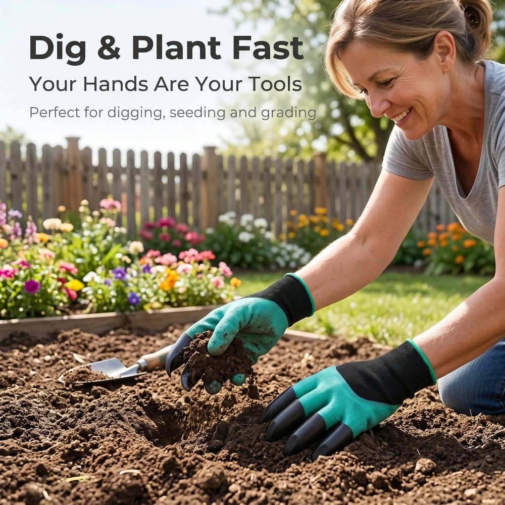 1pair Garden Genie Gloves With - مراجعة Gardening Glove Waterproof وسعره