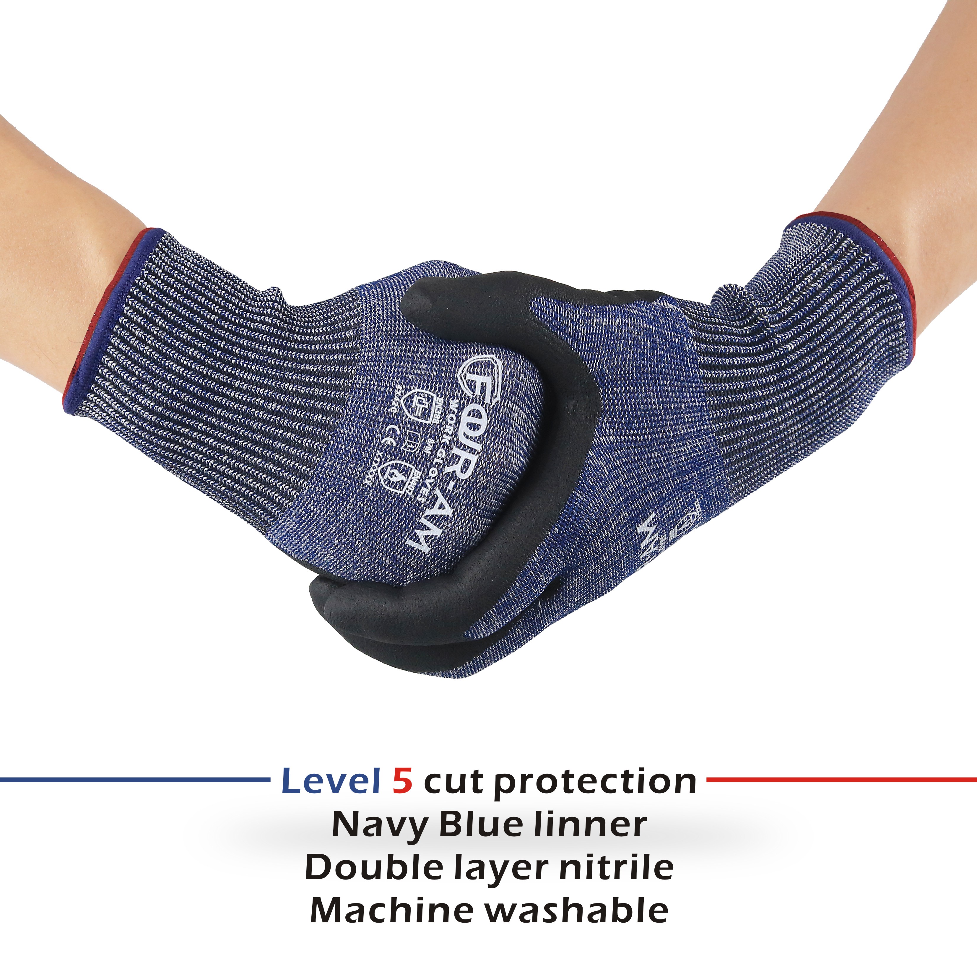 1/3Pair, Level 5Cut-Resistant  - مراجعة Nitrile Mechanic Glove وسعره