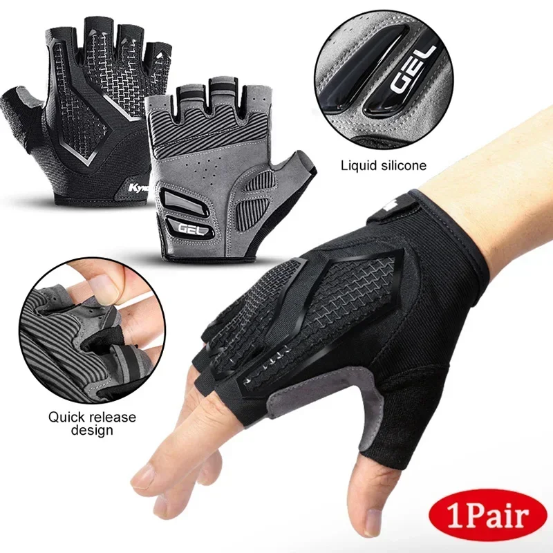 Anti Slip Shock Breathable Hal - مراجعة Cycling Glove Padded وسعره