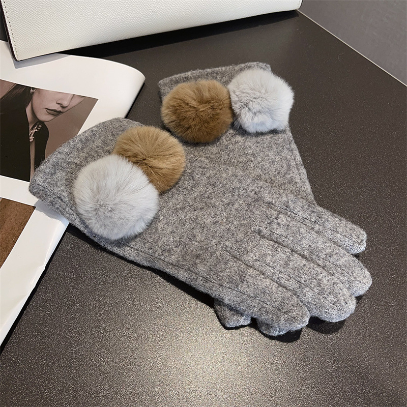 Gloves Women Wool Plaid Fox Fu - مراجعة Wool Glove Lined وسعره