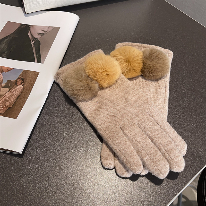 Gloves Women Wool Plaid Fox Fu - مراجعة Wool Glove Lined وسعره