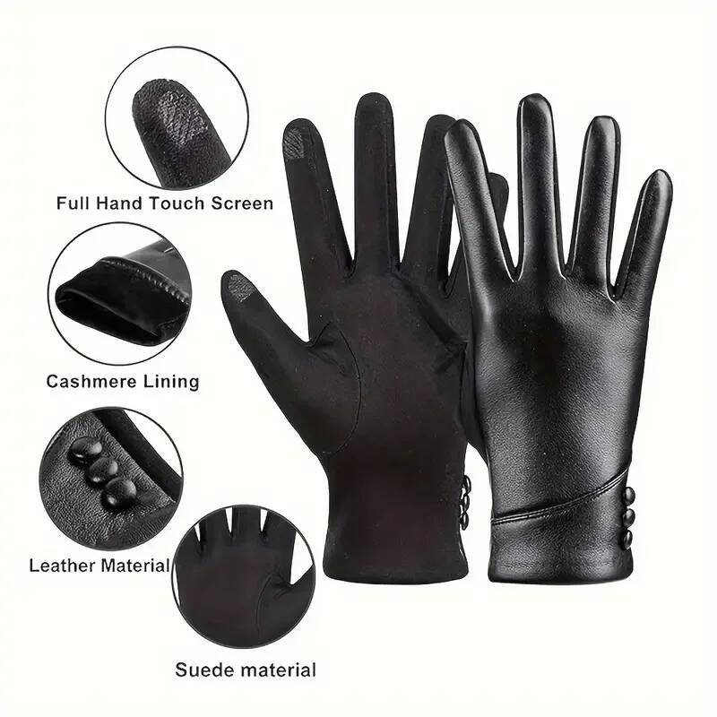 Women Gloves Touch Screen Wool - مراجعة Wool Glove Lined وسعره