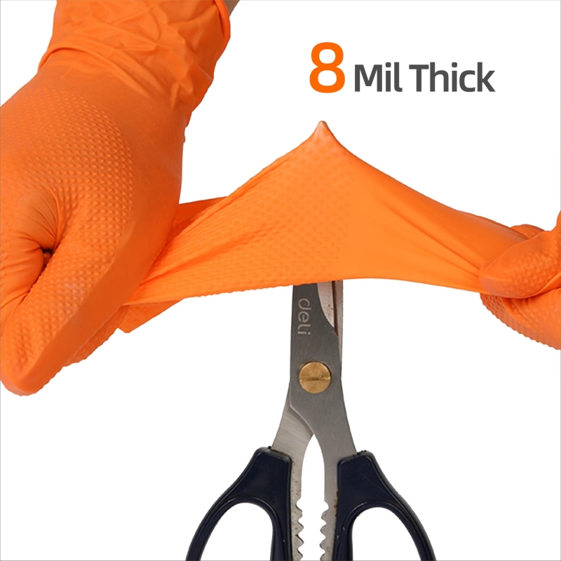 8mil Heavy Duty Industrial Ora - مراجعة Nitrile Mechanic Glove وسعره