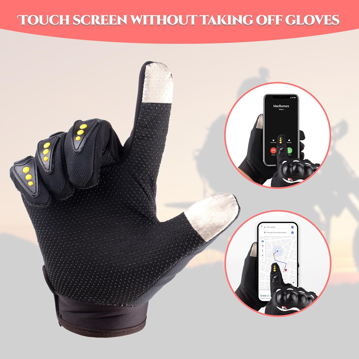 Full Finger Motorbike Gloves B - مراجعة Gardening Glove Waterproof وسعره