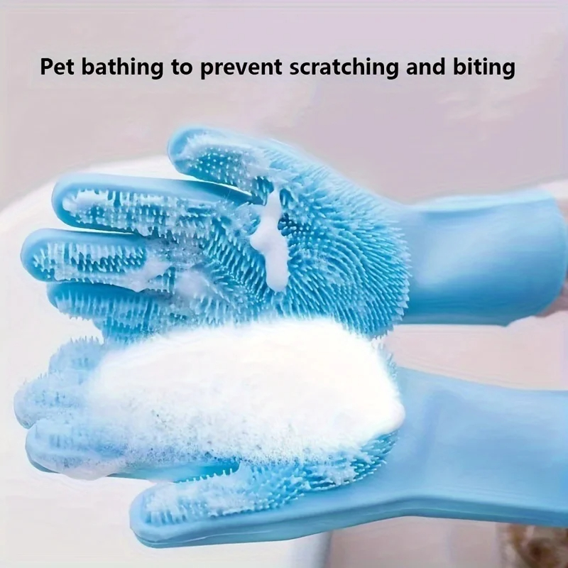 Pet Grooming Cleaning Gloves D - مراجعة Dish Glove Rubber وسعره
