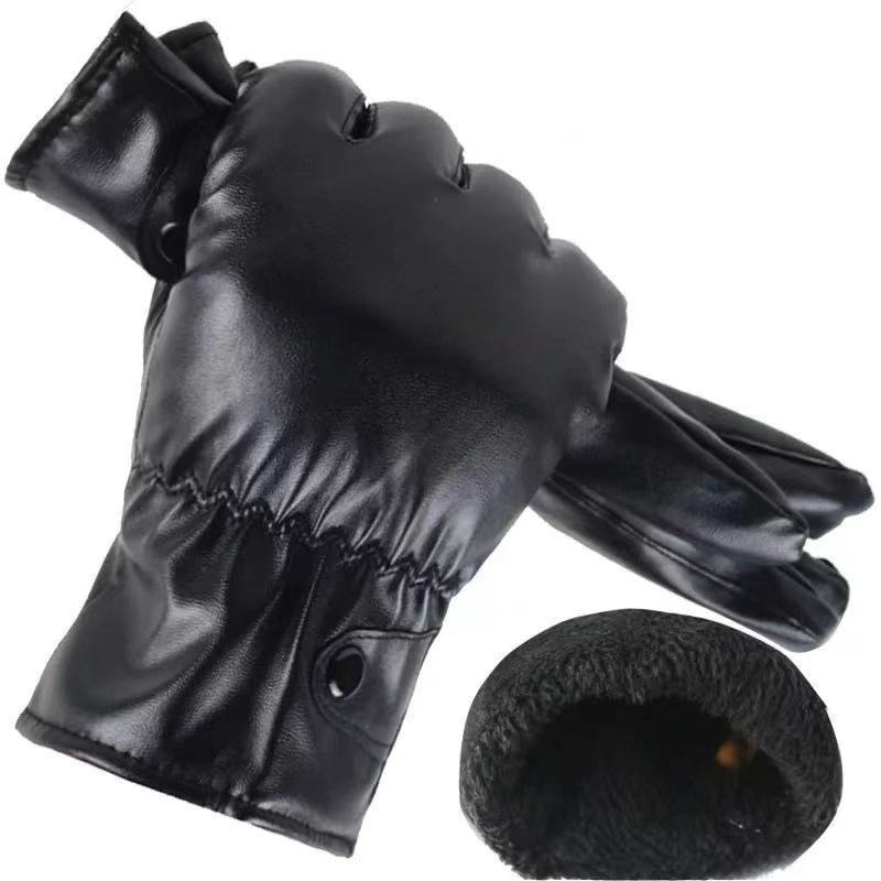 Winter Fashion Black PU Leathe - مراجعة Leather Driving Glove وسعره