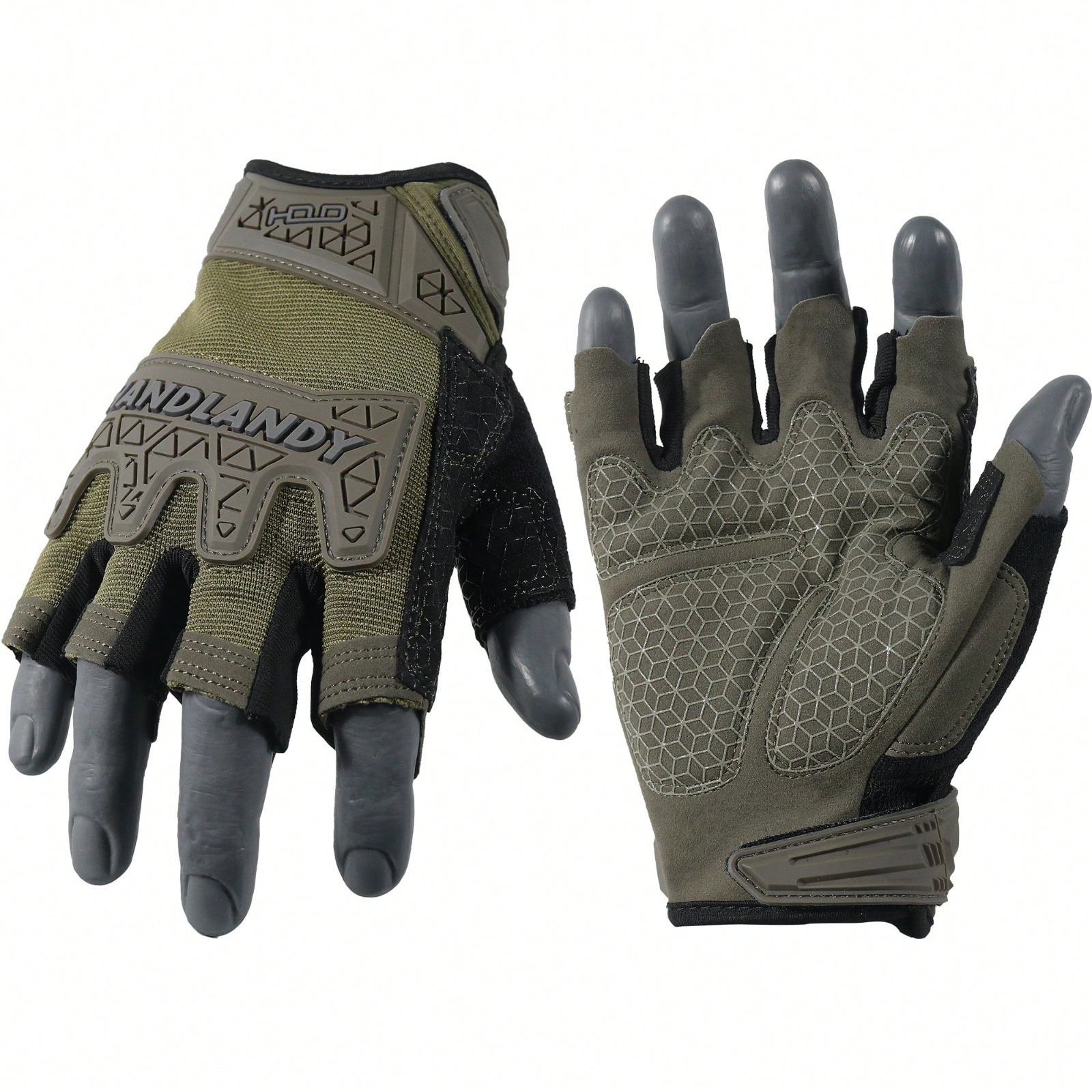 Tactical Fingerless Impact Glo - مراجعة Work Glove Impact وسعره