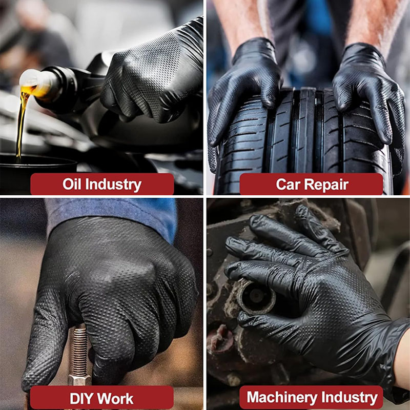 Extra Thick 8 Mil  Heavy Duty  - مراجعة Nitrile Mechanic Glove وسعره