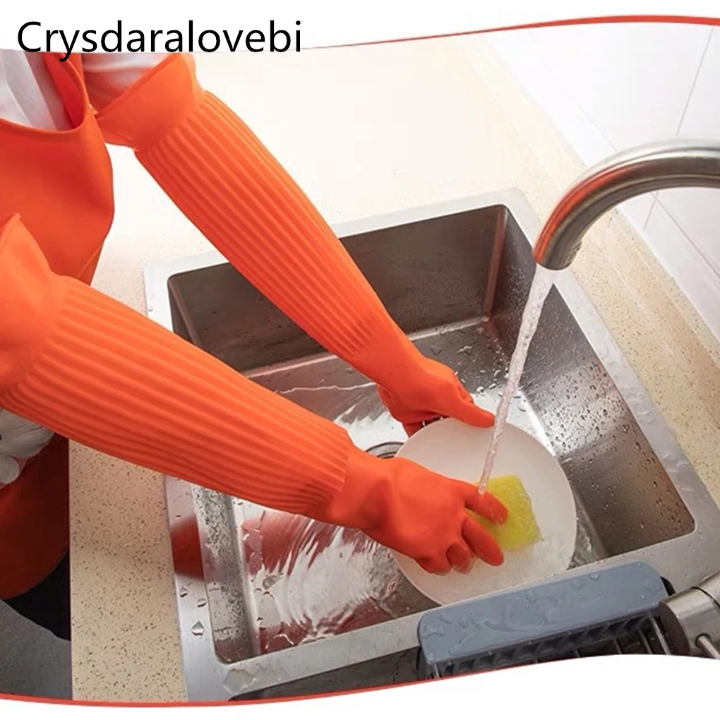 45/55cm Waterproof Household G - مراجعة Rubber Glove Cleaning وسعره