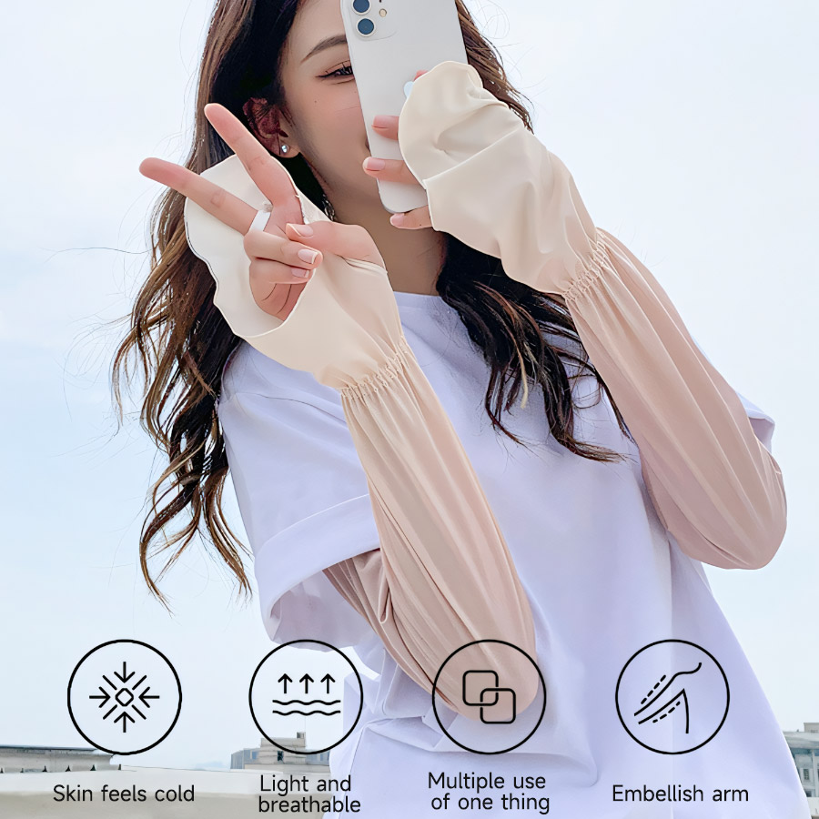 Driving Fingerless Sun Sleeves - مراجعة Fingerless Glove Knit وسعره