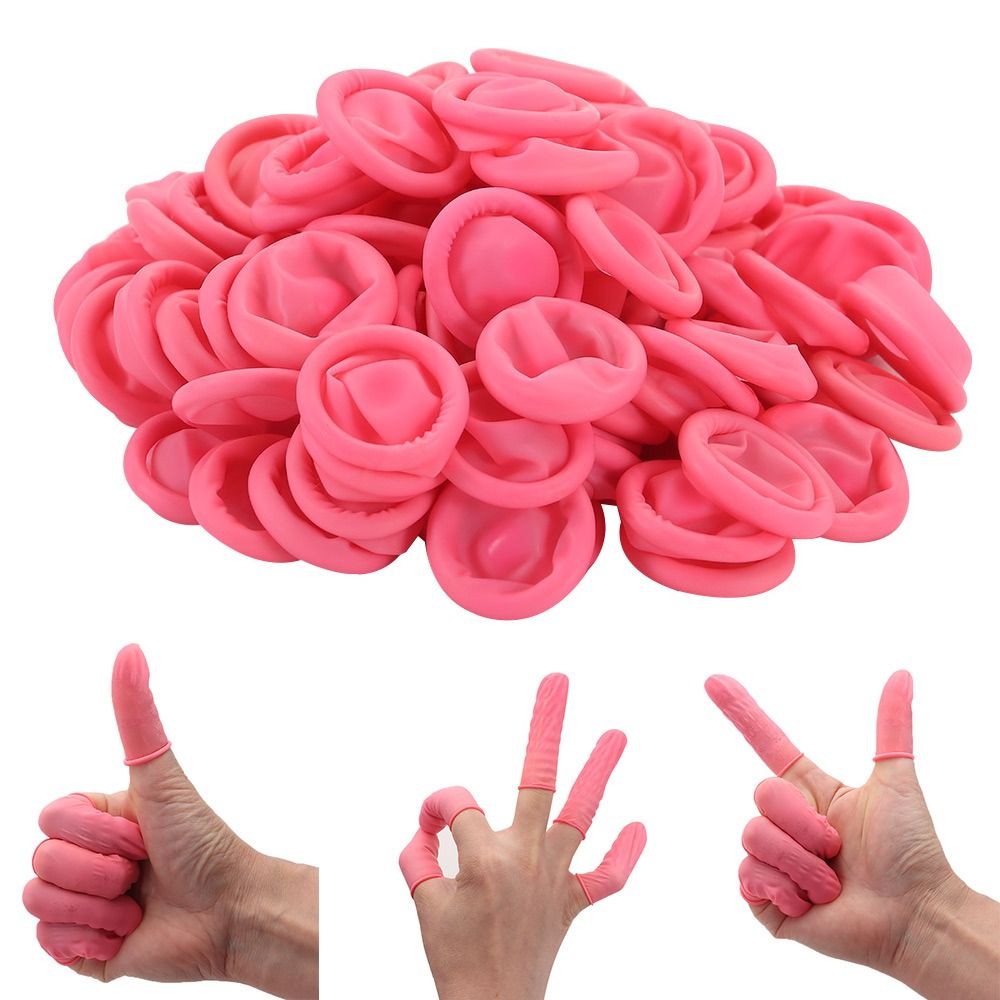 100PCS Disposable Finger Cover - مراجعة Latex Disposable Glove وسعره