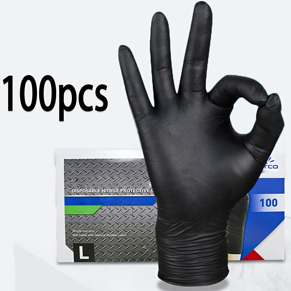 Black Nitrile Disposable Glove - مراجعة Nitrile Mechanic Glove وسعره