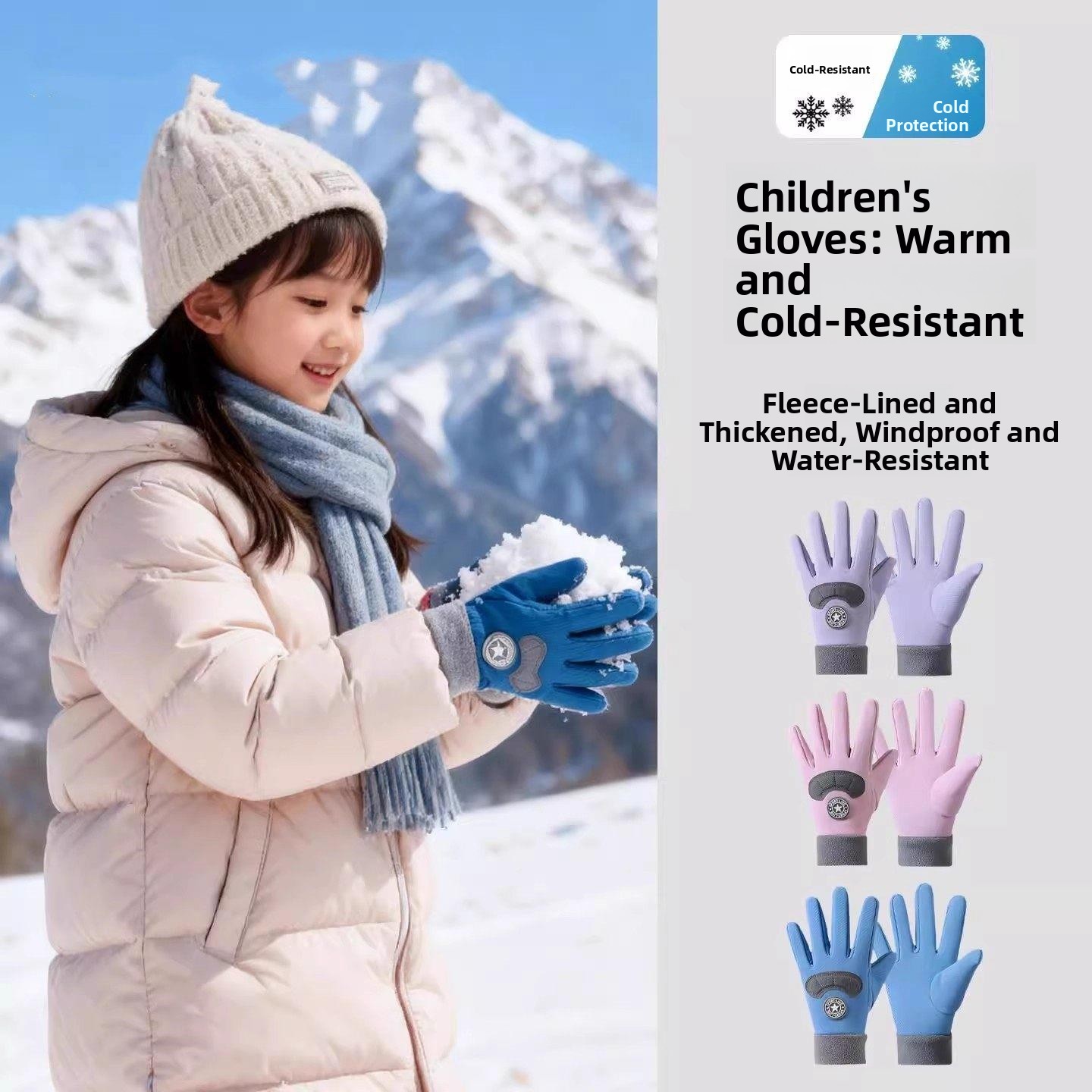 Children's Ski Gloves Winter W - مراجعة Winter Glove Insulated وسعره