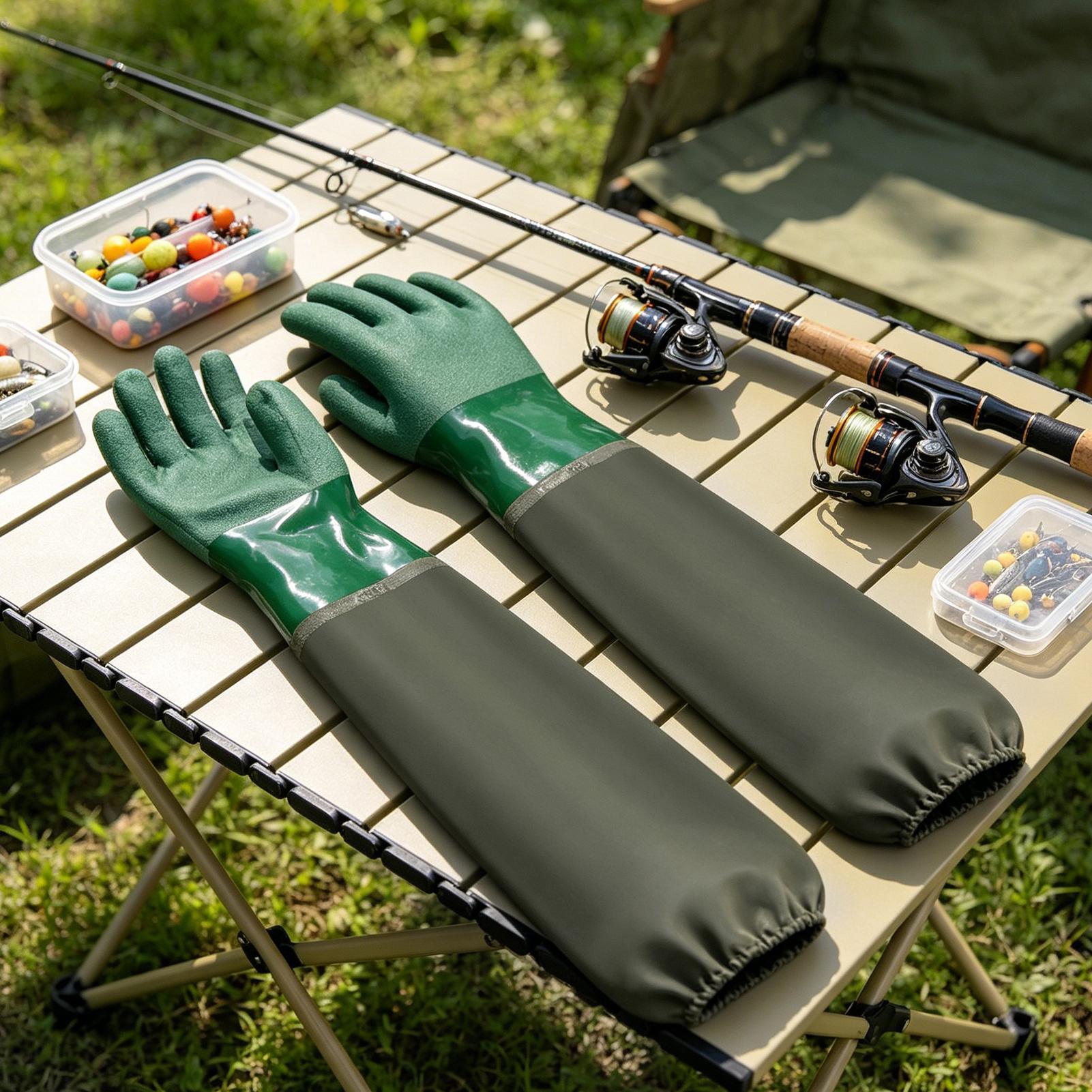 Waterproof Rubber Gloves Long  - مراجعة Rubber Glove Cleaning وسعره