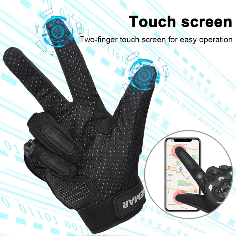 Touch Full-Finger Motorcycle R - مراجعة Motorcycle Glove Knuckle وسعره