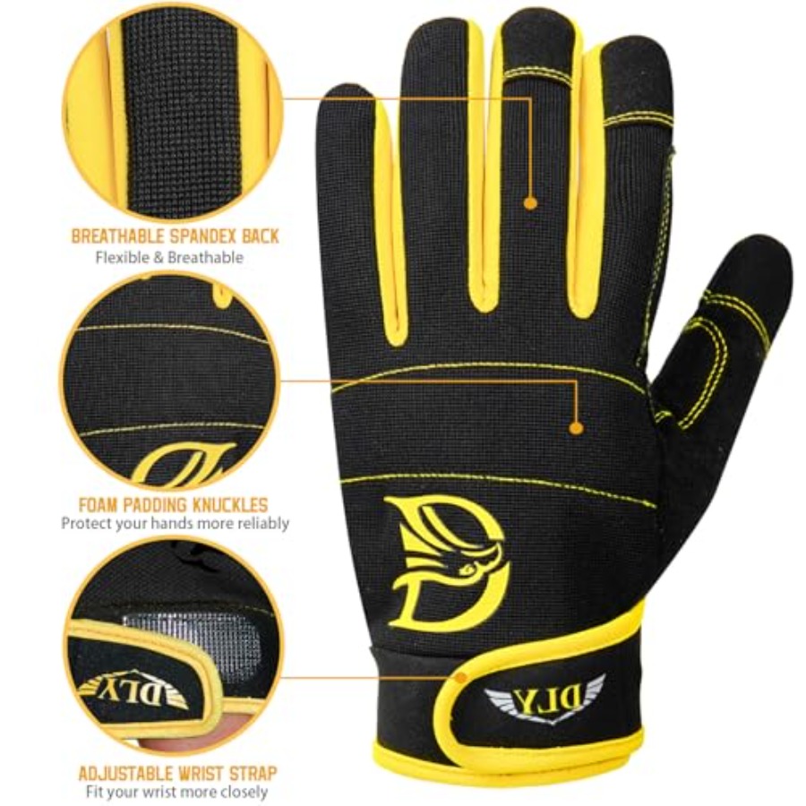DLY Heavy Duty Work Gloves, Im - مراجعة Work Glove Impact وسعره