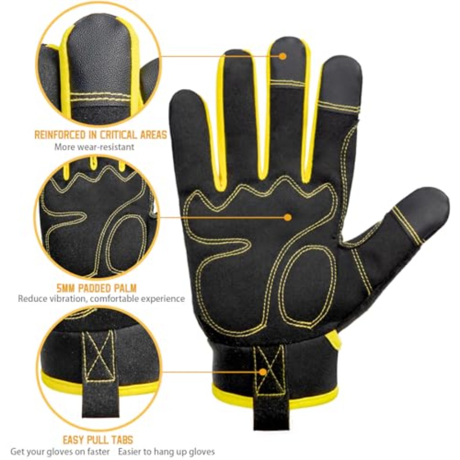 DLY Heavy Duty Work Gloves, Im - مراجعة Work Glove Impact وسعره