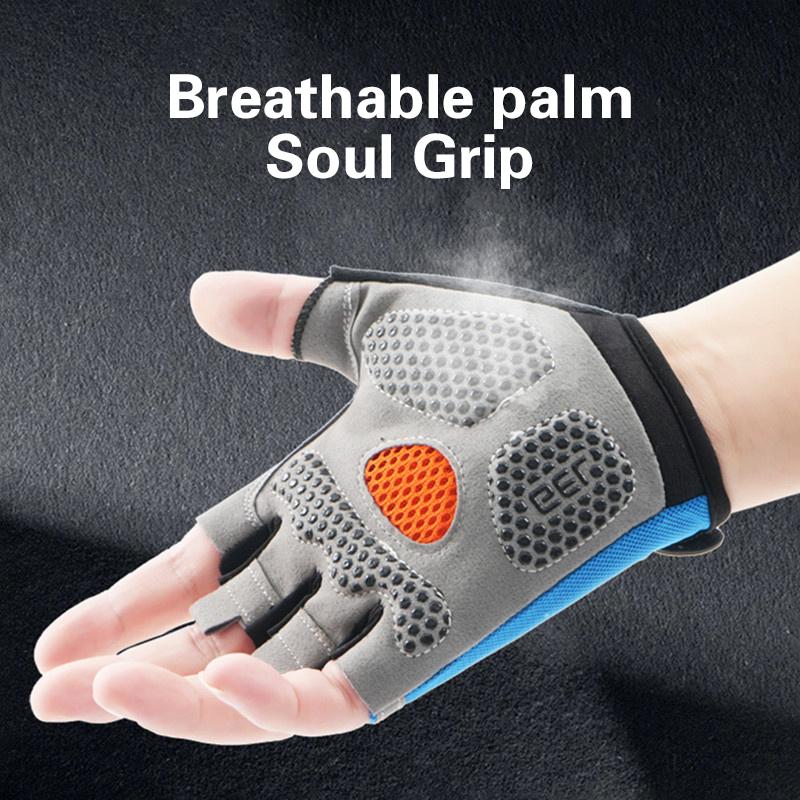 Bike Gloves Half Finger Breath - مراجعة Cycling Glove Padded وسعره