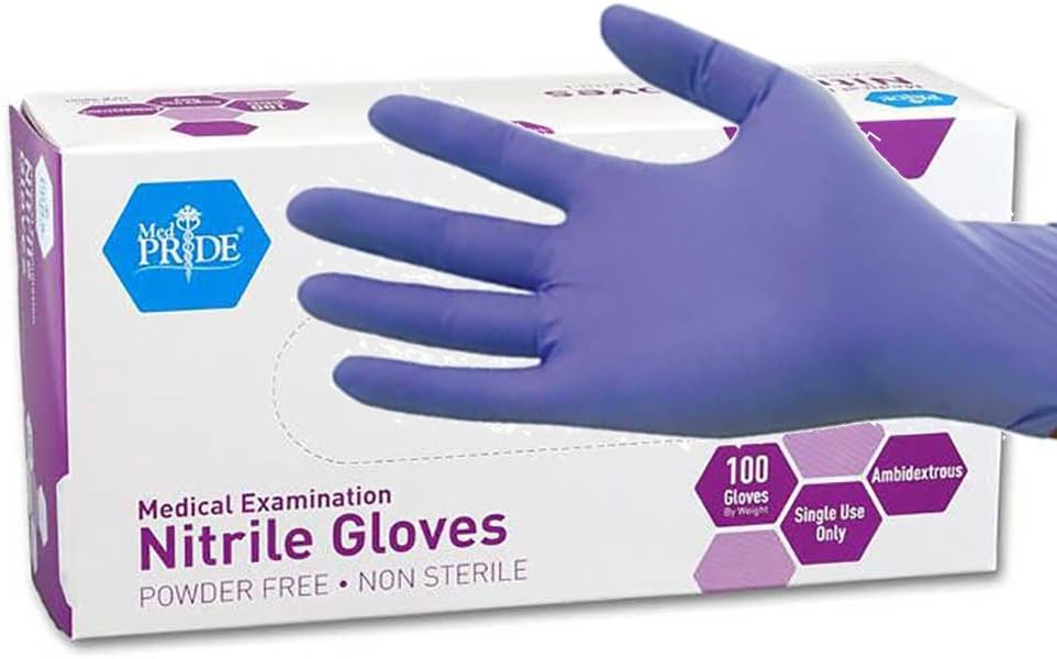 Powder-Free Nitrile Exam Glove - مراجعة Exam Glove Nitrile وسعره