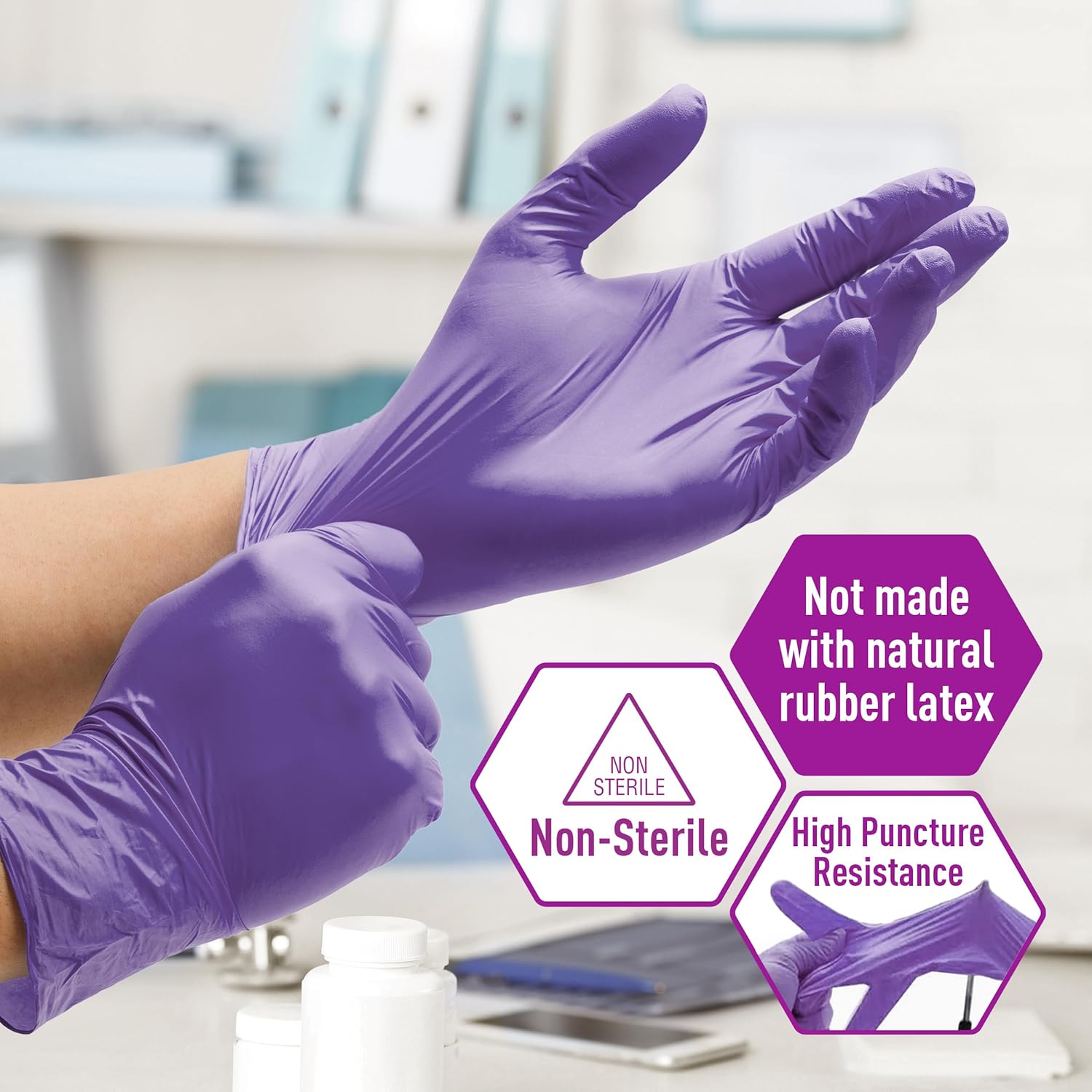 Powder-Free Nitrile Exam Glove - مراجعة Exam Glove Nitrile وسعره