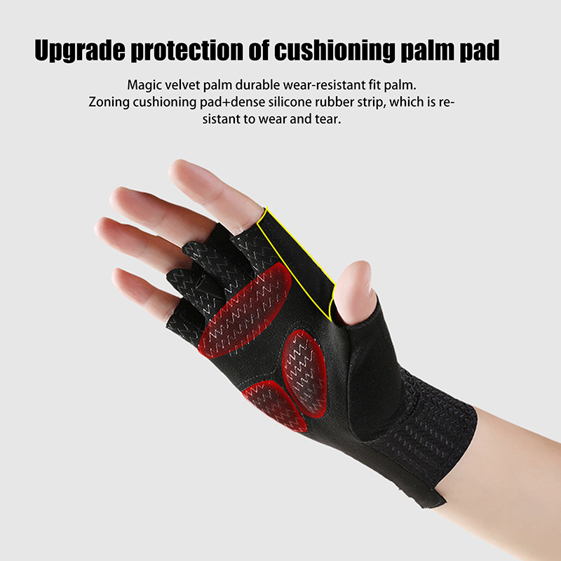 Summer Breathable Half Finger  - مراجعة Cycling Glove Padded وسعره