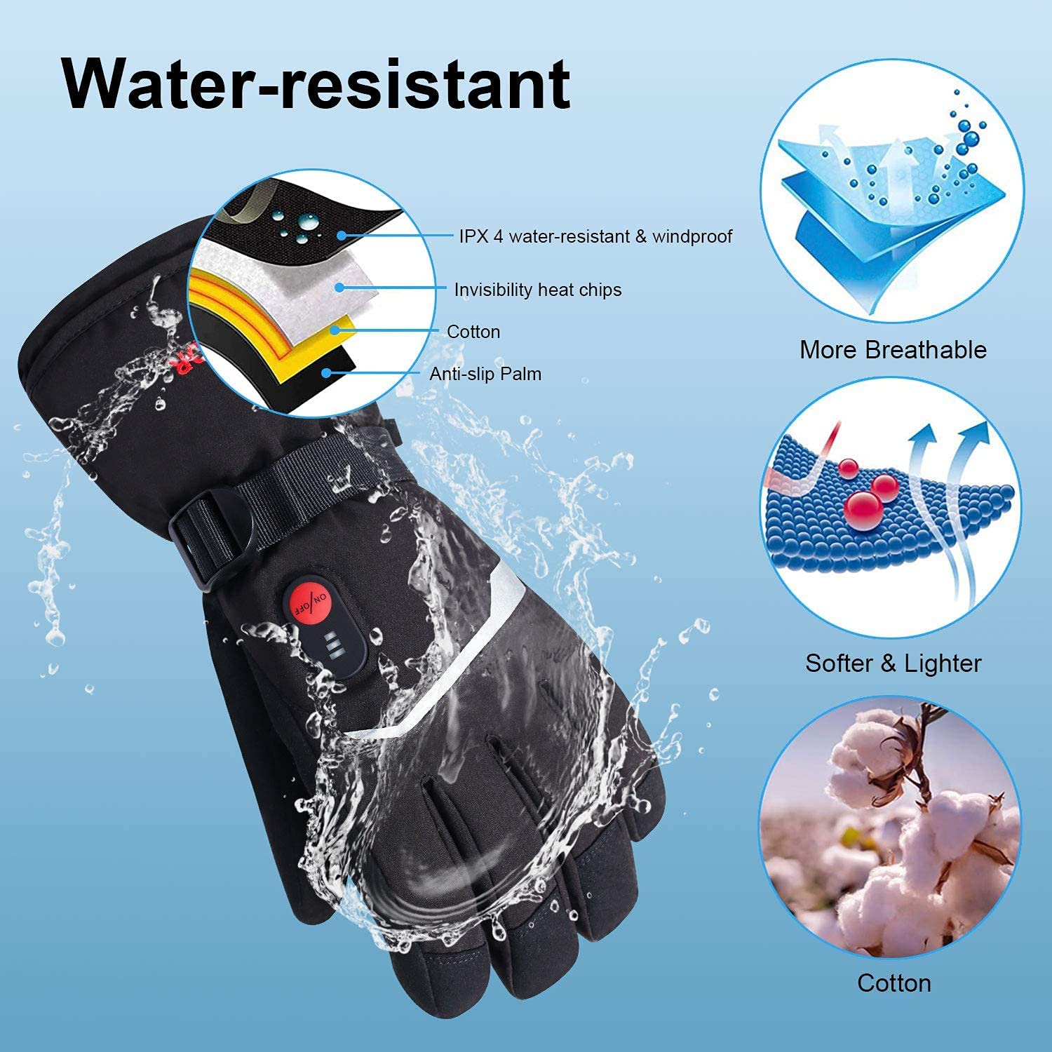 SNOW DEER Winter Heated Gloves - مراجعة Heat Resistant Glove وسعره