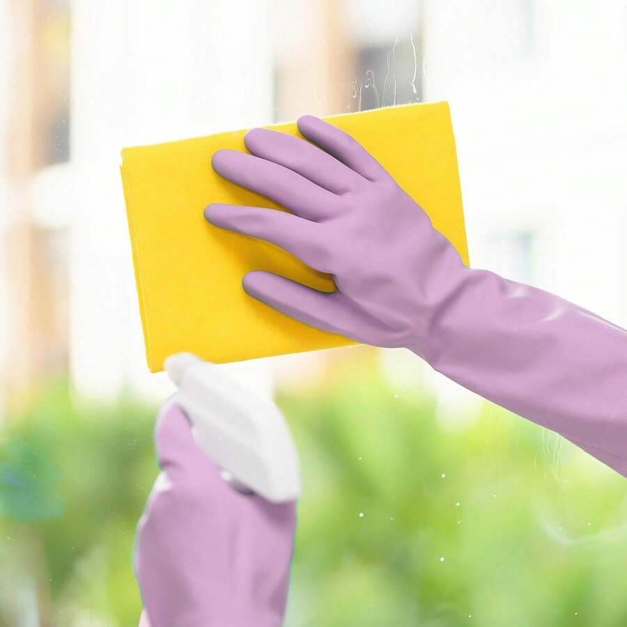 6 Pairs Rubber Cleaning Gloves - مراجعة Dish Glove Rubber وسعره