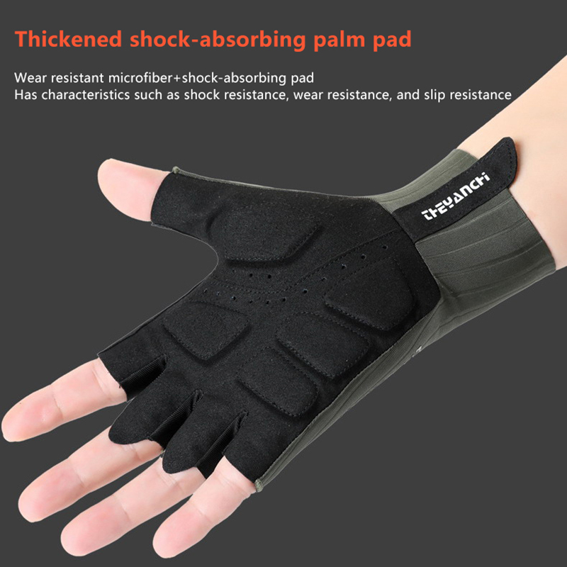 Summer Breathable Half Finger  - مراجعة Cycling Glove Padded وسعره