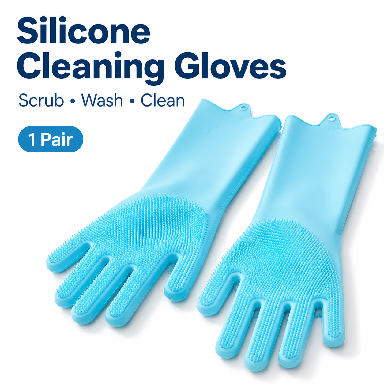 1 Pair Silicone Cleaning Glove - مراجعة Dish Glove Rubber وسعره