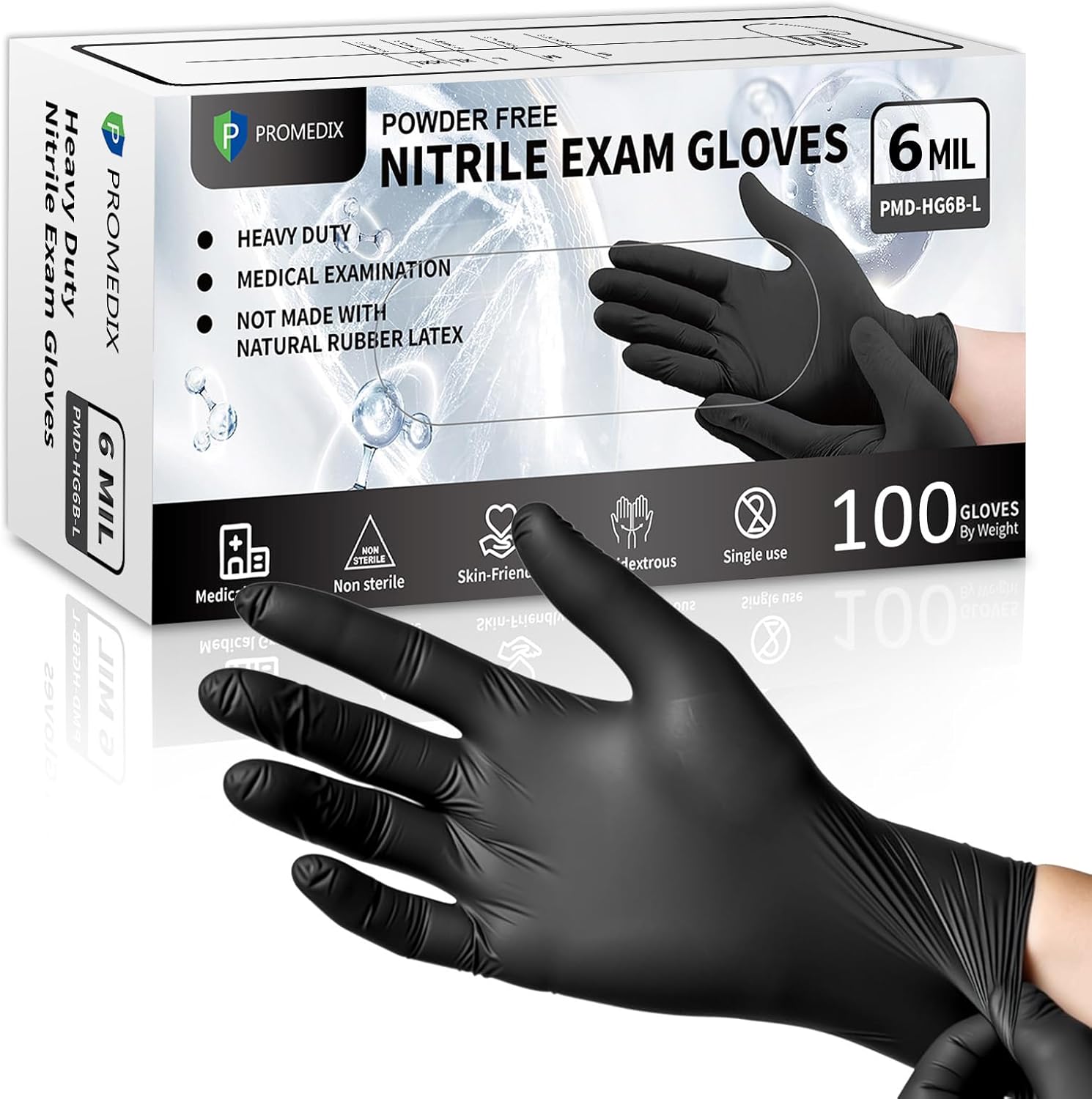 6Mil Disposable Nitrile Gloves - مراجعة Exam Glove Nitrile وسعره