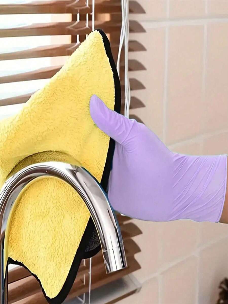 100/50/4pcs Disposable Purple  - مراجعة Latex Disposable Glove وسعره