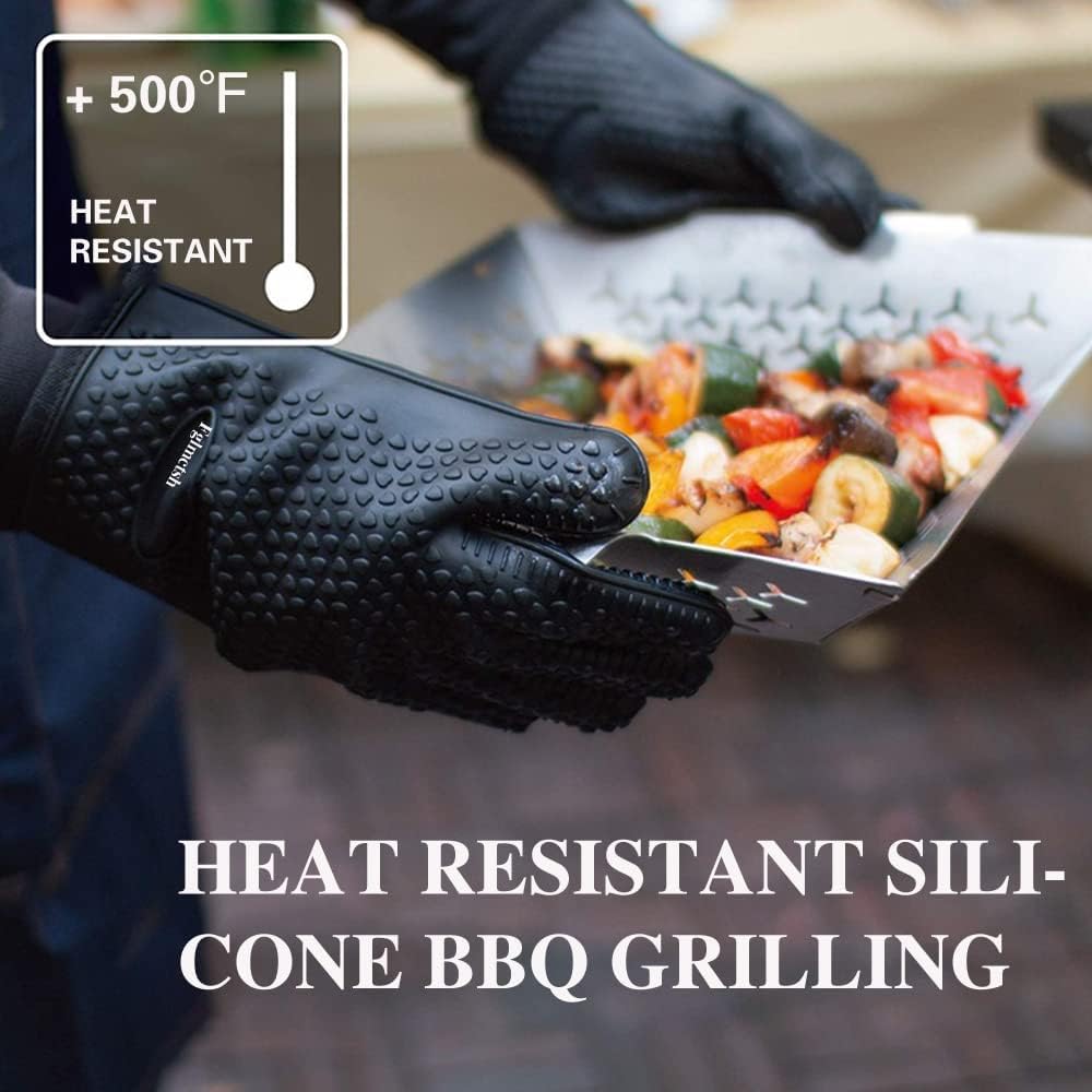 Silicone Oven Mitts, Heat Resi - مراجعة Oven Mitt Silicone وسعره