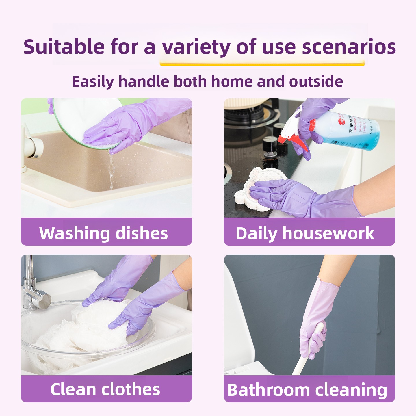 Disposable Nitrile Gloves Long - مراجعة Dish Glove Rubber وسعره
