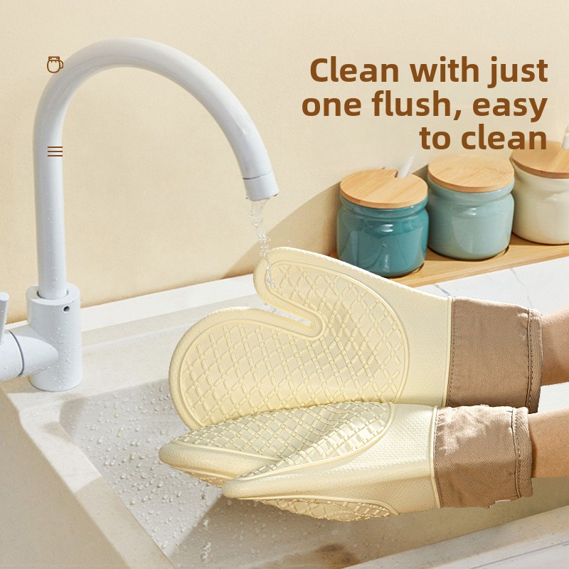Heavy Duty Silicone Heat Resis - مراجعة Oven Mitt Silicone وسعره